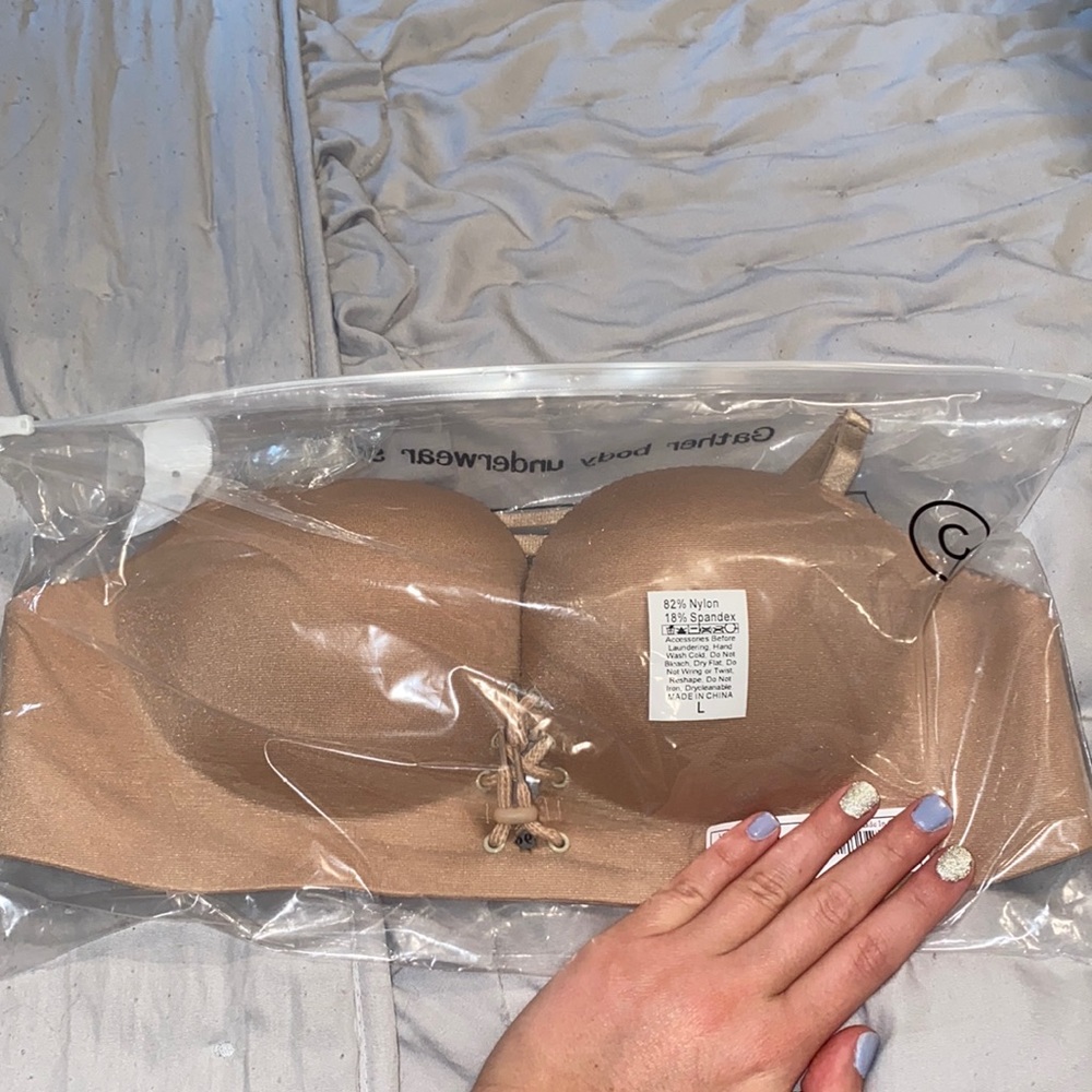 Strapless Bra C Cup Adjustable